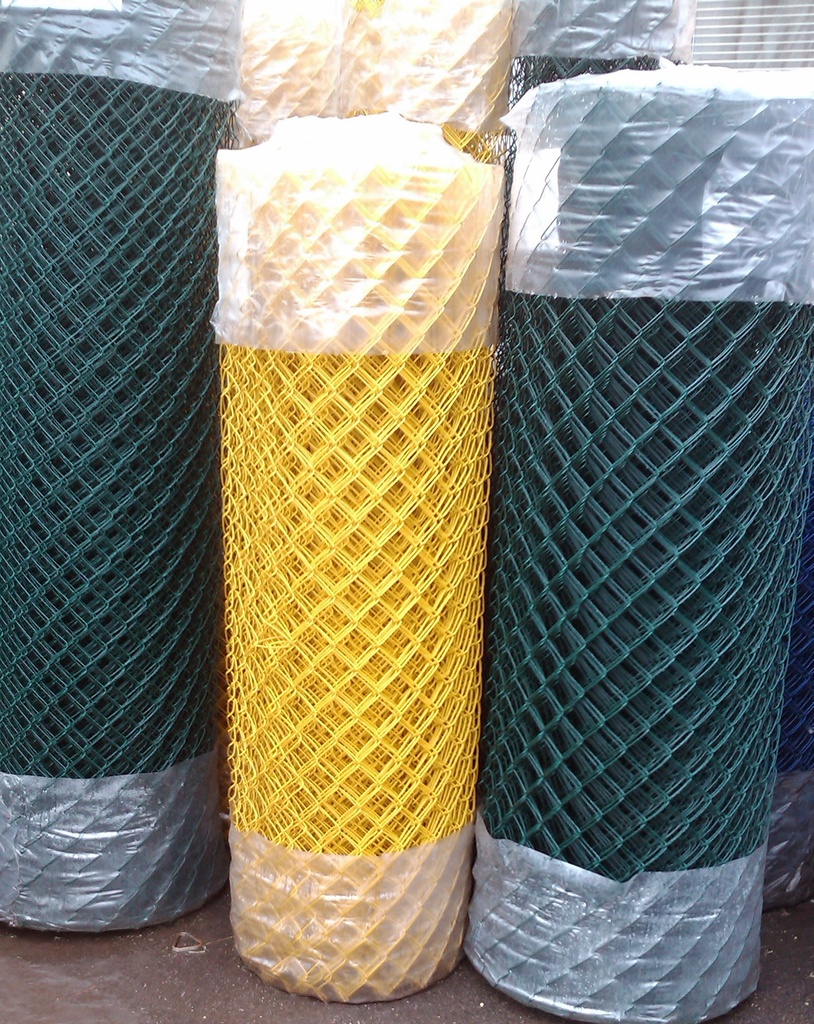 Plastificirana žica 2,7 mm, oka 50x50 mm - boje (bijela, siva, antracit, crna, plava, žuta) - visina iznad 2 m