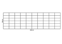 Gabionska mreža 1000x300 mm, oko 100x50 mm