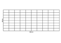 Gabionska mreža 1000x400 mm, oko 100x50 mm