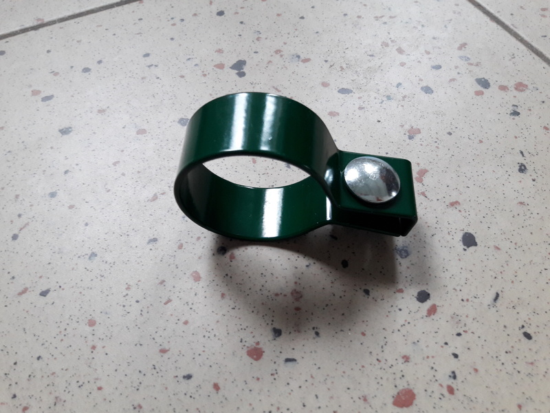 Držač panela 3D za okrugli stup - zeleni završni