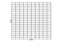 Gabionska mreža 1000x1000 mm, oko 100x50 mm