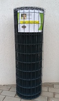 Zavarena plastificirana mreža Metuje - antracit - visina 150 cm, oko 100*50 mm, rola 25 m