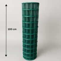 Zavarena plastificirana žica Metuje - zelena - visina 100 cm, oko 100*75 mm, rola 25 m