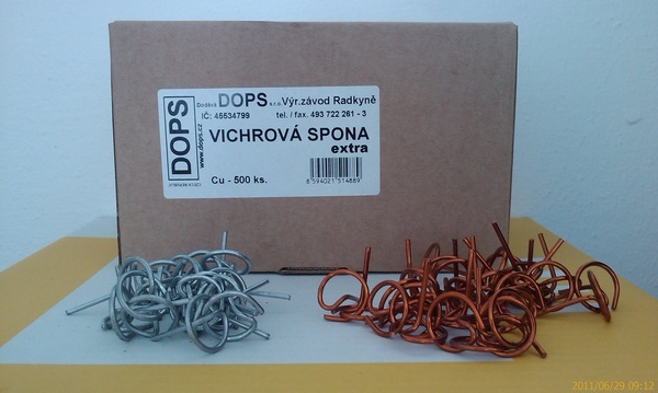 Vjetrovite kopče bakrene Cu Extra